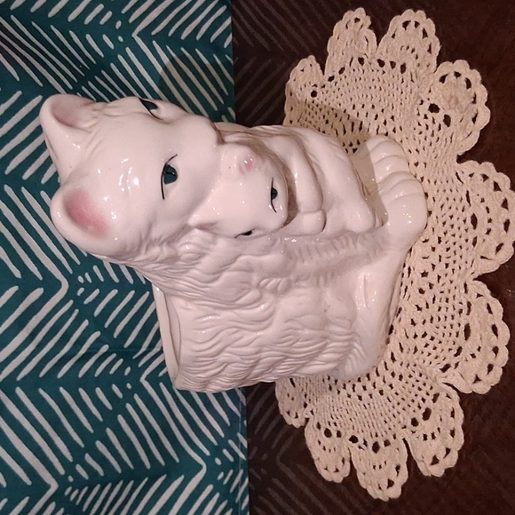 Other - Vintage Ceramic Cat Planter